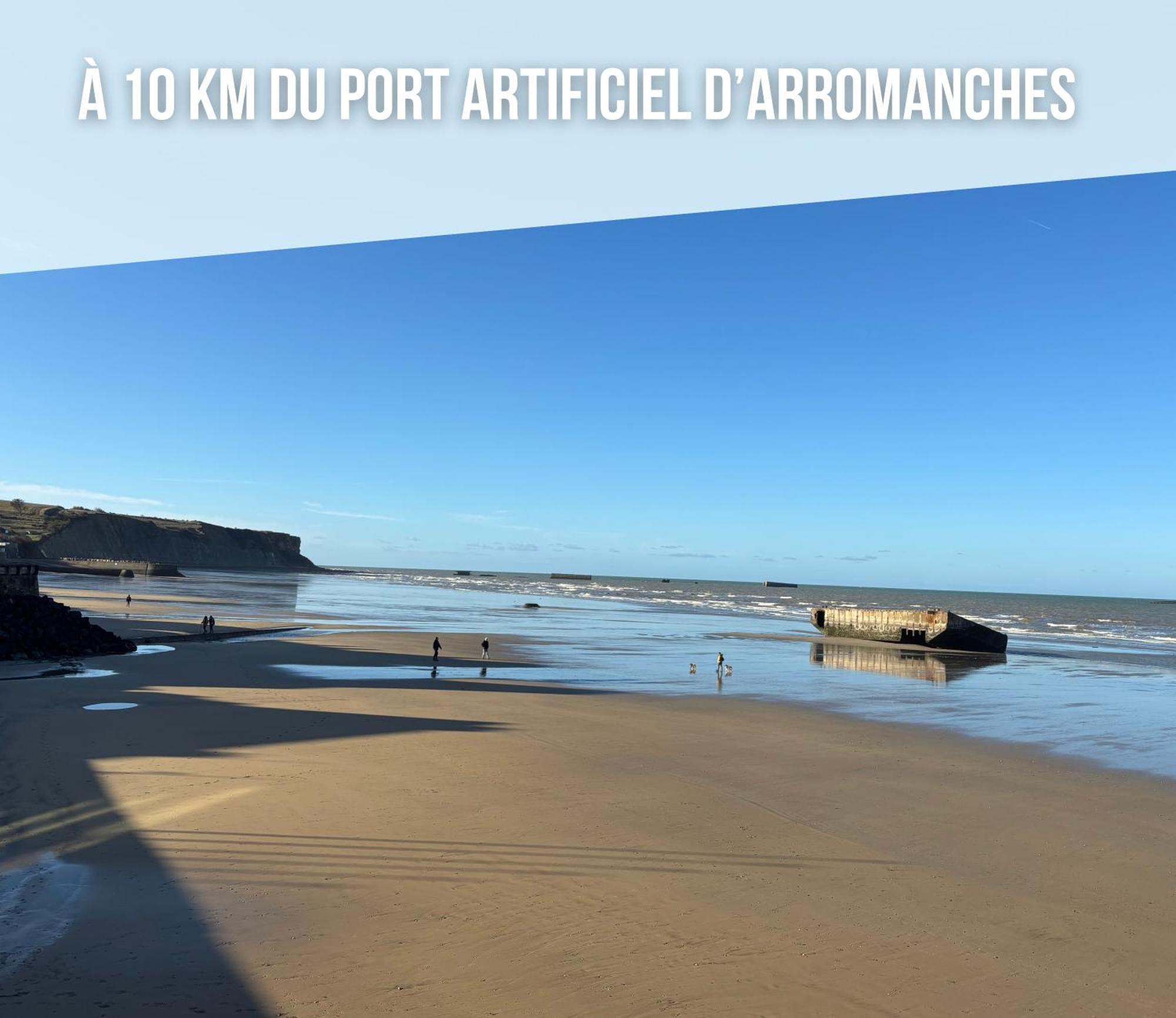 Commes Nid De Pie Grand Duplex Lumineux Cadre Verdoyant Calme A 5 Mn De La Mer Pres Port En Bessin, Bayeux, Omaha Beach, מראה חיצוני תמונה